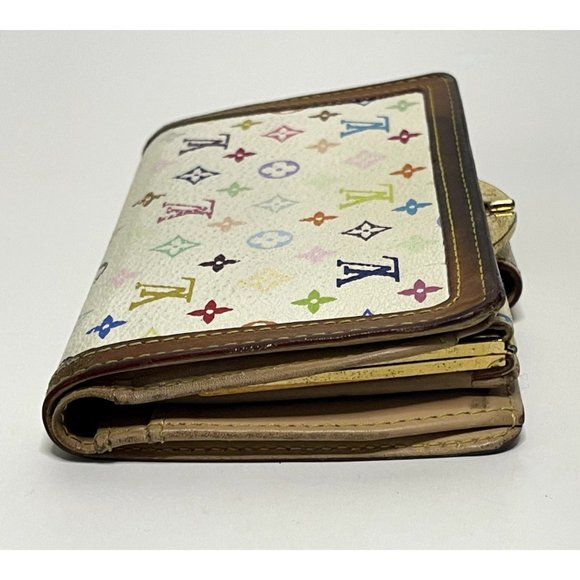 Louis Vuitton | White Multicolor Monogram Takashi Murakami French Wallet - Picture 5 of 11